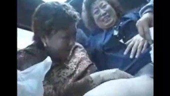 Granny asians in bus
