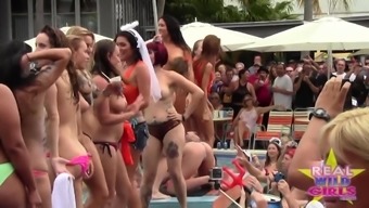 Wet and Nude Pool Party Out Of Control p1