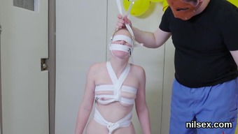 Slutty cutie is taken in anus asylum for painful therapy