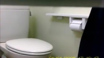 Asian teens caught peeing in toilet