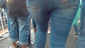 Big butt in jeans