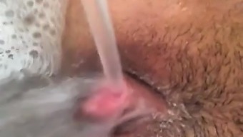 Amateur mom toys her hairy cunt