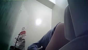 Brunette darling showing her stunning ass on spy cam