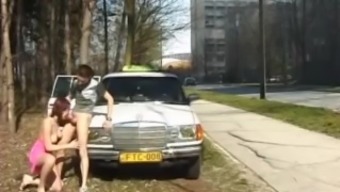 teen gets anal fucked from taxi driver