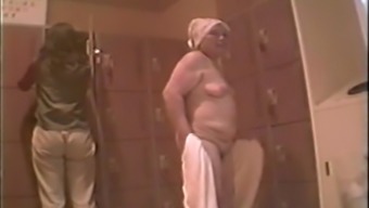 Unaware Asian girls get filmed while naked in locker room