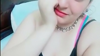 Egyptian hot wife has a video call