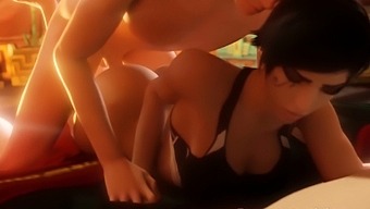 Pharah Getting Rough Fucked and Creampied