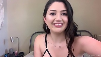 Heavily stacked webcam model Alyx Star likes to show off her big boobs