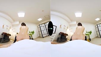 Shady Business: The Pure, Innocent Office Lady Transformed by an Aphrodisiac Massage; Japanese Woman Loses Control in Virtual Reality