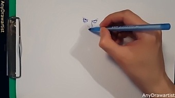 How to draw with a ballpoint pen , speedpaint , quick sketch erotic art