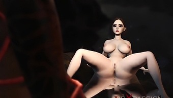 Super horny sexy secretary has hard anal sex by predator futa