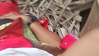 Outdoor fuck in sugarcane field to pink Saree lover