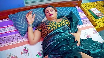 Mature Indian woman indulges in pleasure with her mischievous stepbrother during a massage session
