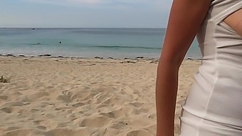 HD POV Handjob and Cumshot at the Beach with a French Guy