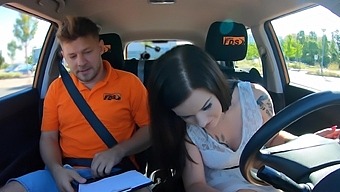 Real homemade sex in a car with Czech hottie Little Eliss