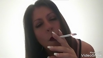 Laura's smoking fetish leads to car sex and orgasm