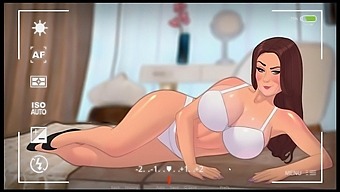 Cartoon Mature Lust: Kinky Game with Big Tits and Upskirt