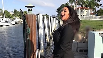 Busty realtor Priya Price rides a big cock in this HD video
