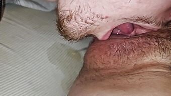 Blonde teen enjoys intense pussy licking and orgasm