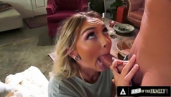 The family's secret: Chloe Temple and her stepbrother's intense deepthroat and fucking