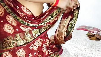 Indian wife's pussy and armpits get shaved and fucked in various positions